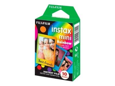 Fujifilm Instax Mini Rainbow - Färgfilm för snabbframkallning - ISO 800 - 10 exponeringar