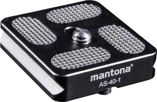 Mantona 21460, Svart, Gummi, 1/4", 40 mm, 38 mm, 10 mm