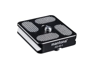 Mantona 21460, Sort, Gummi, 1/4", 40 mm, 38 mm, 10 mm