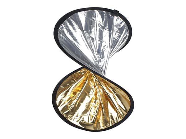 Walimex Foldable Reflector - Sammenfoldbar reflektor - sølv/gull - Ø30 cm
