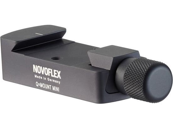 Novoflex Q=Mount Mini, Snabbkopplingsplatta, Grå, Gjuten aluminium, 1/4", 75 mm, 25 mm