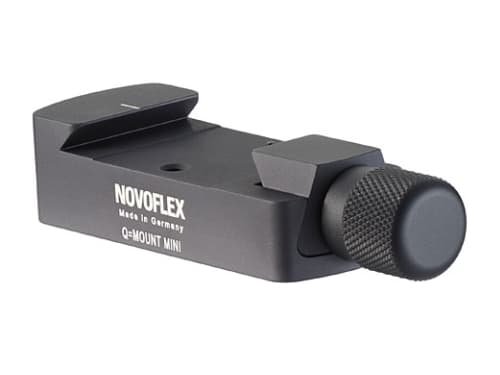 Novoflex Q=Mount Mini, Frigjøringsplate, Grå, Aluminium, 1/4", 75 mm, 25 mm