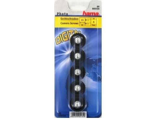 Hama Camera Screws, 11 mm, Svart, 2,54 cm (1"), 30 x 30 x 11 mm
