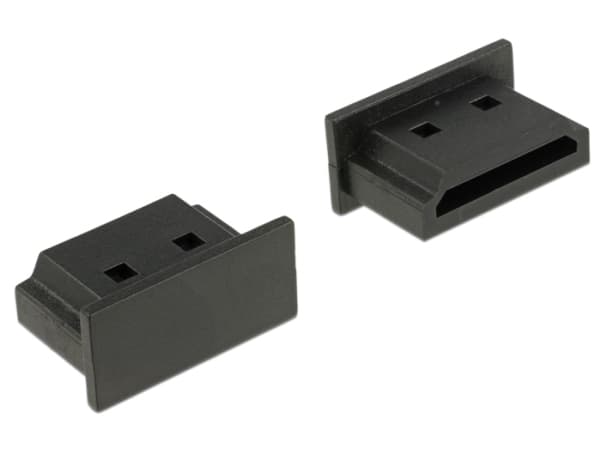Delock Dust Cover for HDMI Micro-D Female with Grip - Dammskydd - svart (paket om 10 delar)