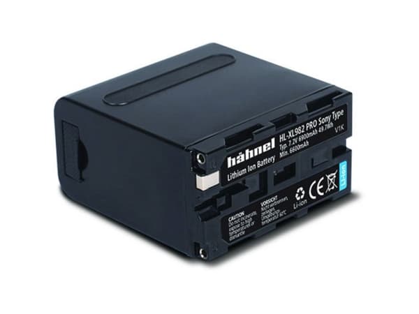 Hähnel Fototechnik HL-XL982 PRO kamerabatteri Refunder originalt batteri NP-F960, NP-F970 7,2 V 6900 mAh