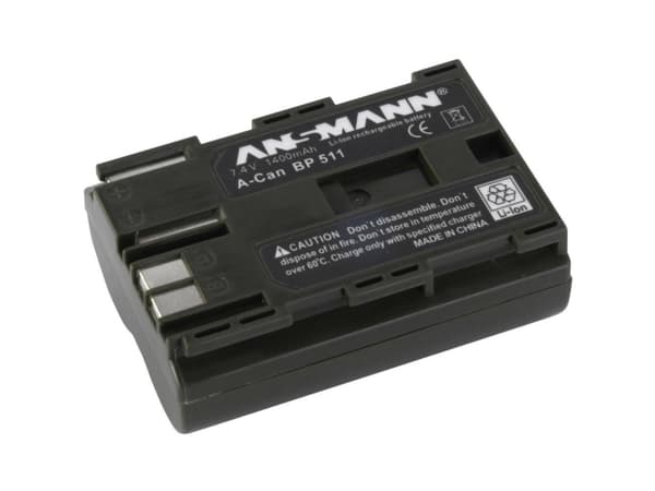 ANSMANN - Ekstern batteripakke - Li-Ion - for Canon EOS 10D, 20D, 300D, D30, D60; PowerShot G1, G2, G3, G5, G6, Pro1, Pro90 IS