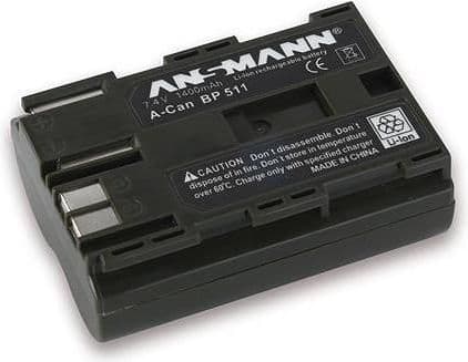 ANSMANN - Ekstern batteripakke - Li-Ion - for Canon EOS 10D, 20D, 300D, D30, D60; PowerShot G1, G2, G3, G5, G6, Pro1, Pro90 IS