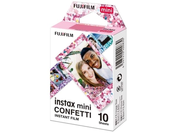 Fujifilm Instax Mini CONFETTI - Färgfilm för snabbframkallning - instax mini - ISO 800 - 10 exponeringar