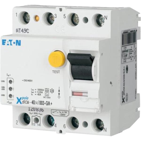 Digital Jordfeilbryter 40A 4p 30mA 10mS FRCDM