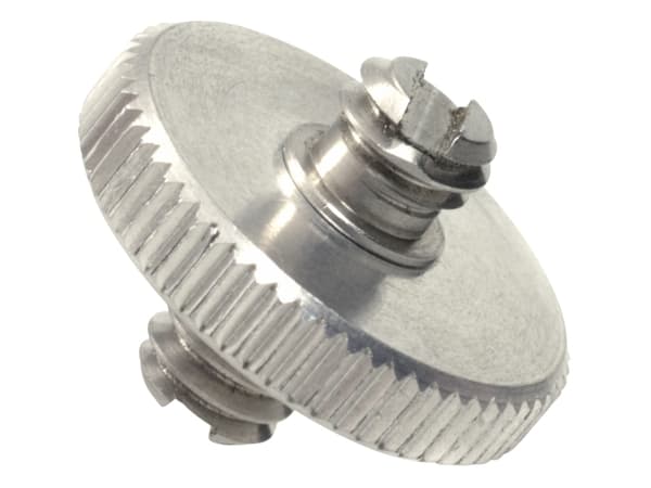 Kaiser Fototechnik 6014, Adapter till skofäste, Rostfritt stål, Rostfritt stål, 1/4", 16 mm