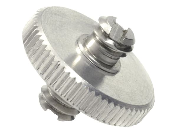 Kaiser Fototechnik 6014, Adapter till skofäste, Rostfritt stål, Rostfritt stål, 1/4", 16 mm