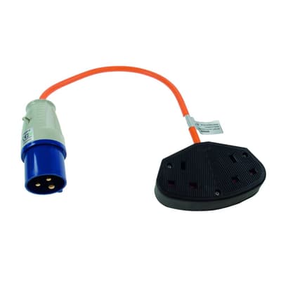 230V UK Twin Trailing Socket (UK Plug)