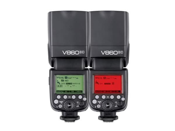 Godox V860II-C KIT, 1,5 s, Trådløse forbindelser, 32 kanaler, 540 g, Kompakt blits