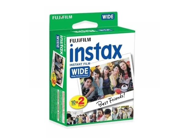 Fujifilm Instax Wide - Färgfilm för snabbframkallning - ISO 800 - 10 exponeringar - 2 kassetter