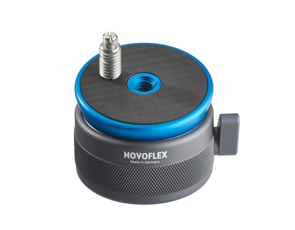 Novoflex MagicBalance, Svart, Blå, 10 kg, 1/4, 3/8", 40°, 70 mm, 60 mm