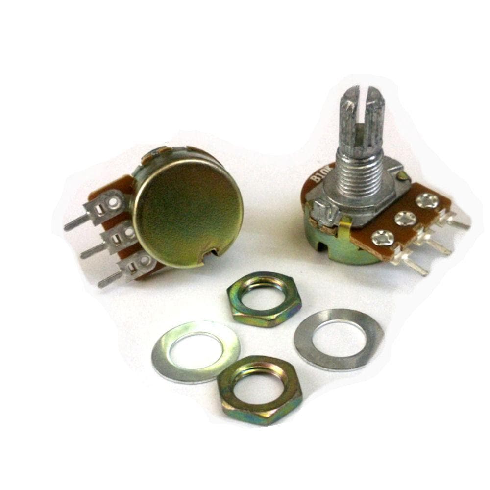 2 st linjära vrid potentiometer 100 Kohm