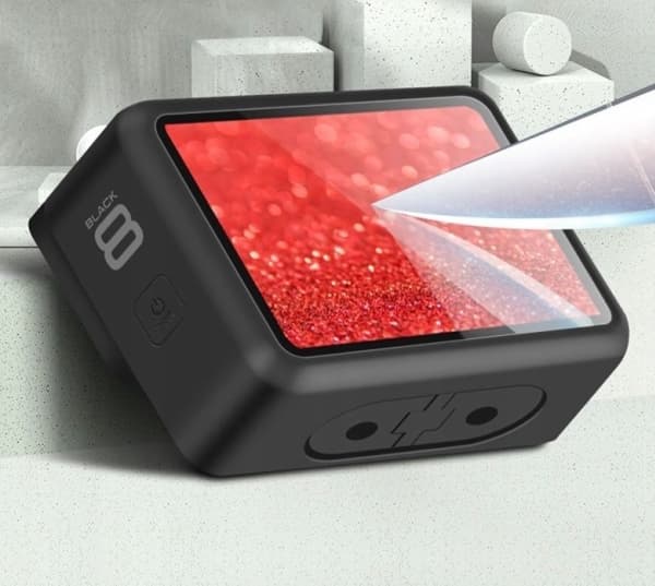 Puluz 2in1 LCD-skjermbeskytter og linse for Gopro Hero 8 Black