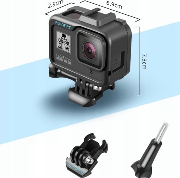 Ruigpro Frame Mount Case Iso Gopro Hero 8 Musta