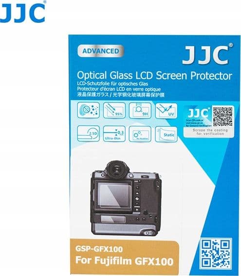 JJC Glass Guard For Lcd Screen For Fuji Fujifilm Gfx100
