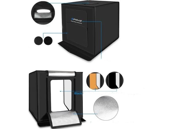Puluz LED TELTTA 30W 40cm valokuvia varten + 3 taustaa varten
