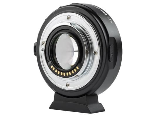 VILTROX EF-M2 II, Canon EF, M4/3, 6,7 cm, Svart, Silver, 0,71x, 118 g