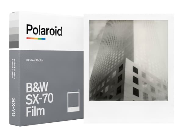 Polaroid - Svart/hvit hurtigvirkende film - SX-70 - ASA 160 - 8 eksponeringer