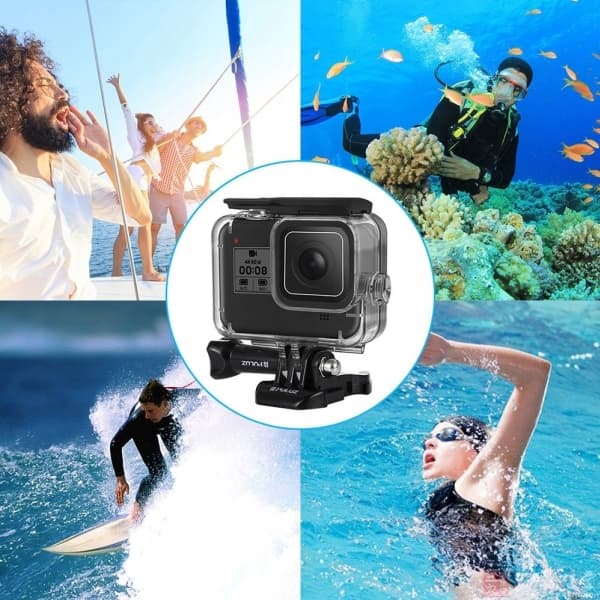 PULUZ Underwater Housing Waterproof Waterproof 60m For Gopro Hero 8 Black