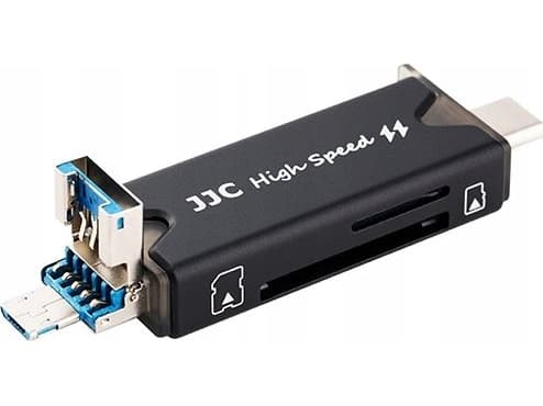 JJC Muistikortinlukija 3.0 Port USB / Micro USB / USB-C TYPE-C Micro SD / SD-kortit