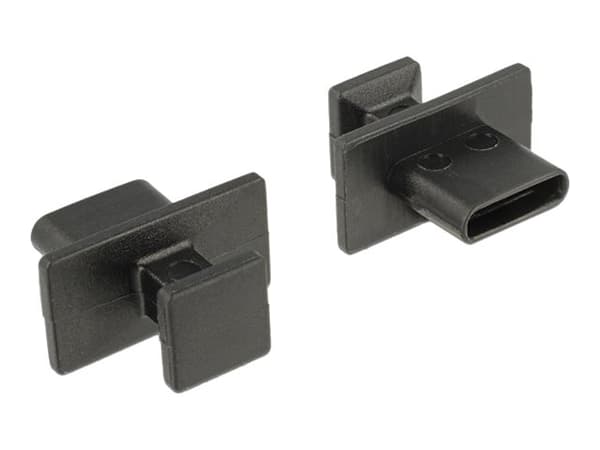 Delock Dust Cover for USB Type-C Female - Dammskydd - svart (paket om 10)