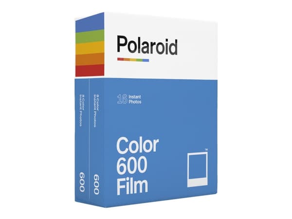 Polaroid - Hurtigvirkende fargefilm - 600 - ASA 640 - 8 eksponeringer - 2 kassetter
