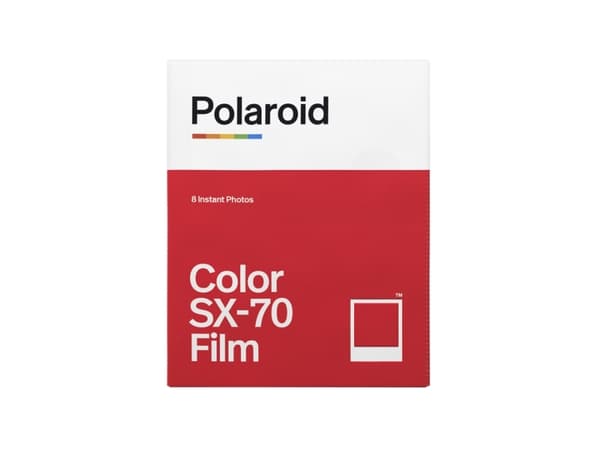 Polaroid Film SX-70 Color 8pics,värillinen,kehys valkoinen