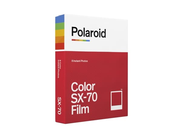 Polaroid Film SX-70 Color 8pics,värillinen,kehys valkoinen