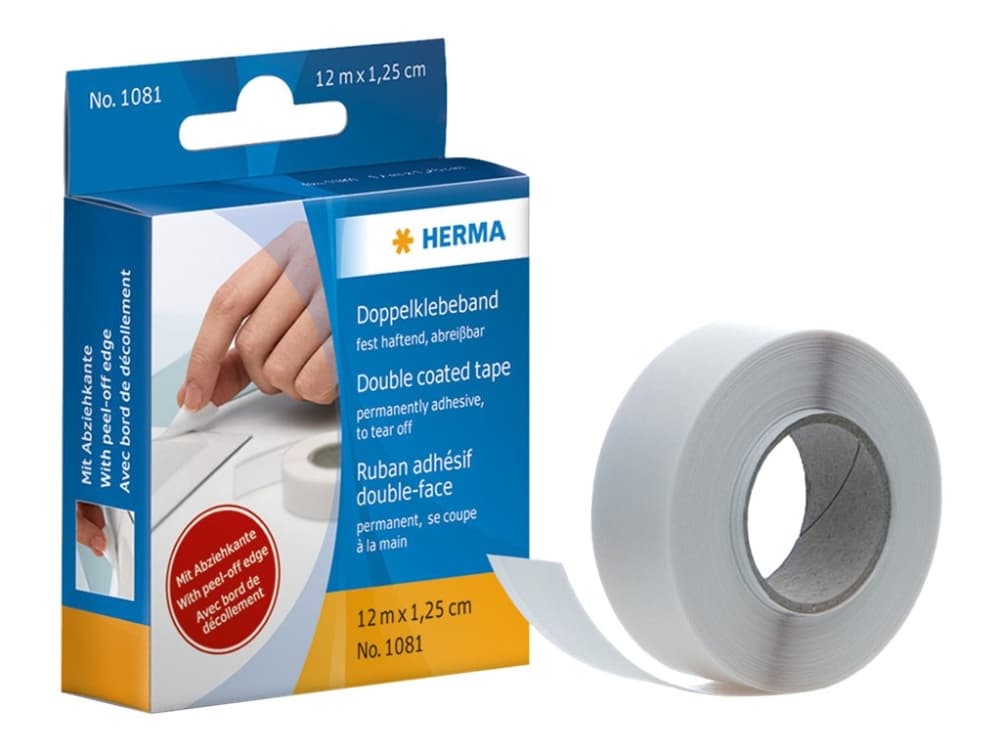 HERMA - Dubbelsidig tejp - 16 mm x 12 m