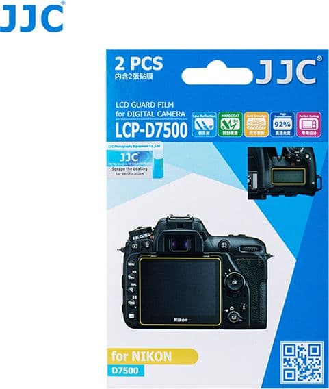 JJC Lens Hood 2x Lcd Screen Protector + Function Screen For Nikon D7500