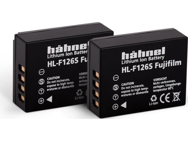Hähnel Fototechnik HL-F126S, 2er kamera batteri erstatning originalt batteri NP-W126 7,2 V 1130 mAh
