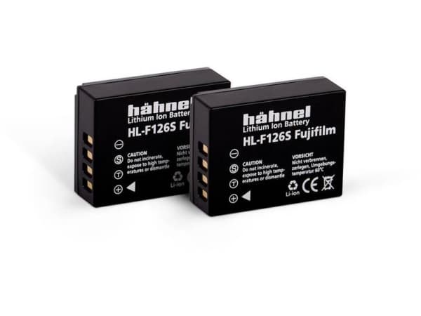 Hähnel Fototechnik HL-F126S, 2er kamera batteri erstatning originalt batteri NP-W126 7,2 V 1130 mAh