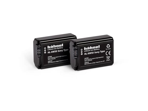 Hähnel Fototechnik HL-XW50, 2er kamera batteri erstatning originalt batteri NP-FW50 7,2 V 1000 mAh