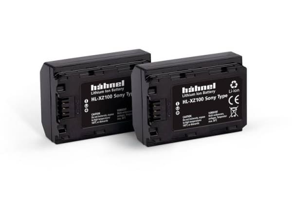 Hähnel Fototechnik HL-XZ100, 2er kamera batteri erstatning originalt batteri NP-FZ100 7,2 V 2000 mAh