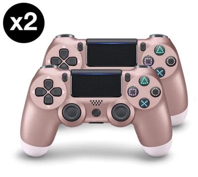 2 pak Rose guld PS4 trådløs controller til playstation 4 - bluetooth
