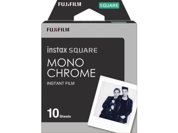 Fujifilm Instax Square MONOCHROME - Svartvit film för snabbframkallning - 10 exponeringar