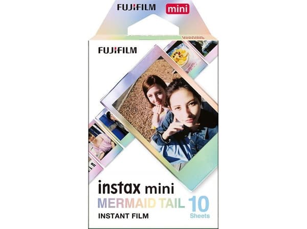 Fujifilm Instax Mini Mermaid Tail - Hurtigvirkende fargefilm - instax mini - ISO 800 - 10 eksponeringer