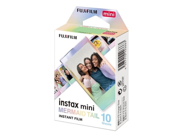 Fujifilm Instax Mini Mermaid Tail - Hurtigvirkende fargefilm - instax mini - ISO 800 - 10 eksponeringer