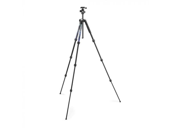 Manfrotto Element MII Aluminium, 3 ben, Sort, Blå, 160 cm, 1,55 kg