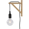 Miniatyrbilde 3 av 5: Lucide Fix Vegglampe E27 Tre/Sort
