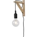 Miniatyrbilde 1 av 5: Lucide Fix Vegglampe E27 Tre/Sort