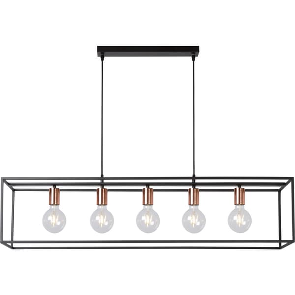 Lucide Arthur Pendellampe 5xE27 Sort