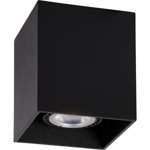 Lucide Bodi Taklampe Firkantet GU10 Sort