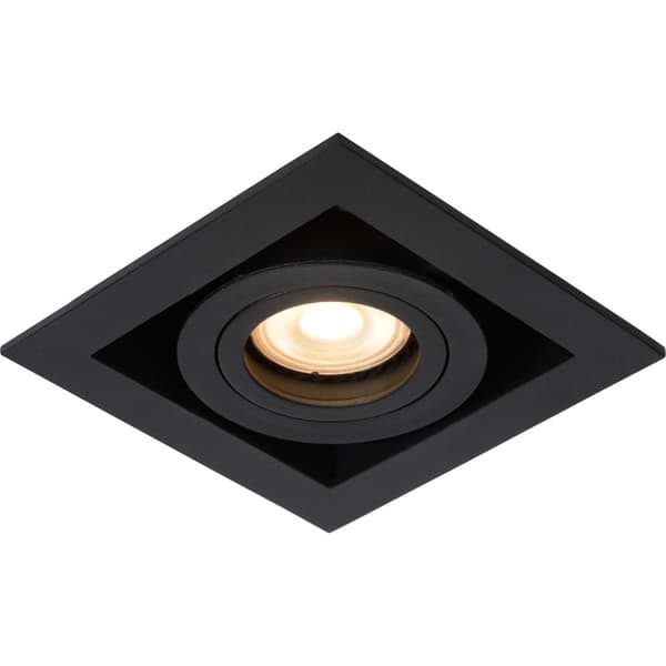 Lucide Chimney Downlight Firkantet GU10 Sort
