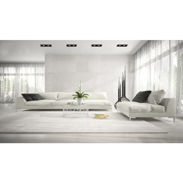 Lucide Chimney Downlight Firkantet 2XGU10 Sort