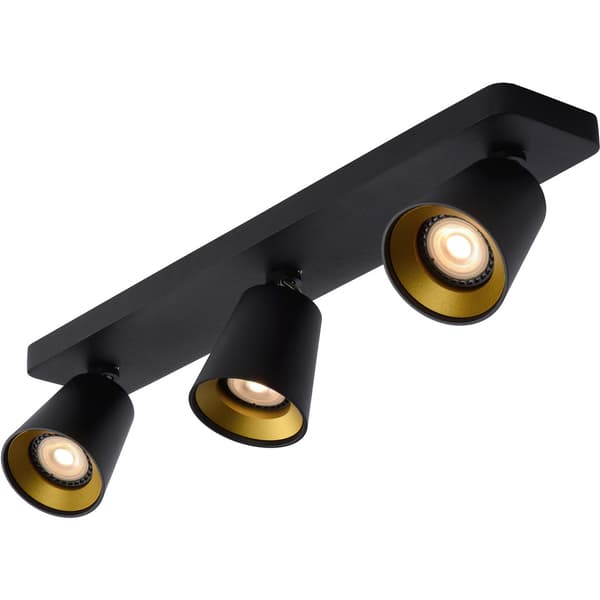 Lucide Turnon Spotlight 3XGU10 Sort/Gull